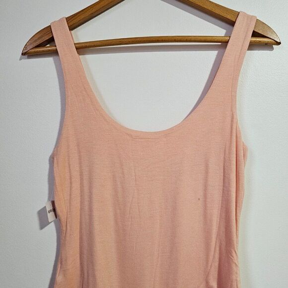 NWT DOUBLE ZERO PEACH SCOOP NECK BODYSUIT TANK SIZE MEDIUM - Picture 7 of 14
